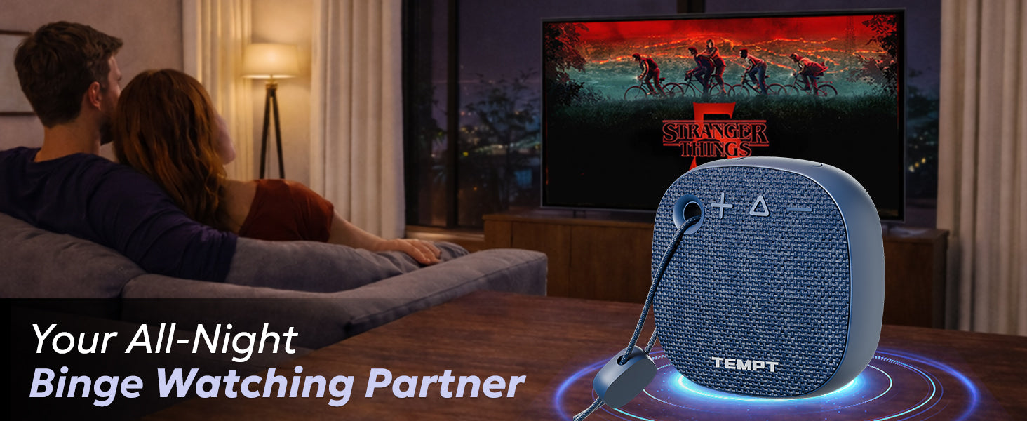 Tempt Rebel Air Mini Bluetooth Speaker Long Playtime Portable Speaker