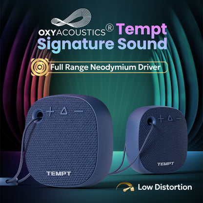 Tempt Rebel Air Signature Sound Wireless Bluetooth Speaker with Neodymium Driver
