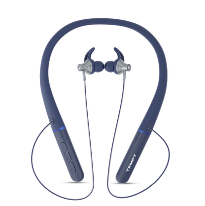 Tempt Spirit Wireless Bluetooth Neckbands Blue Neckband Earphones
