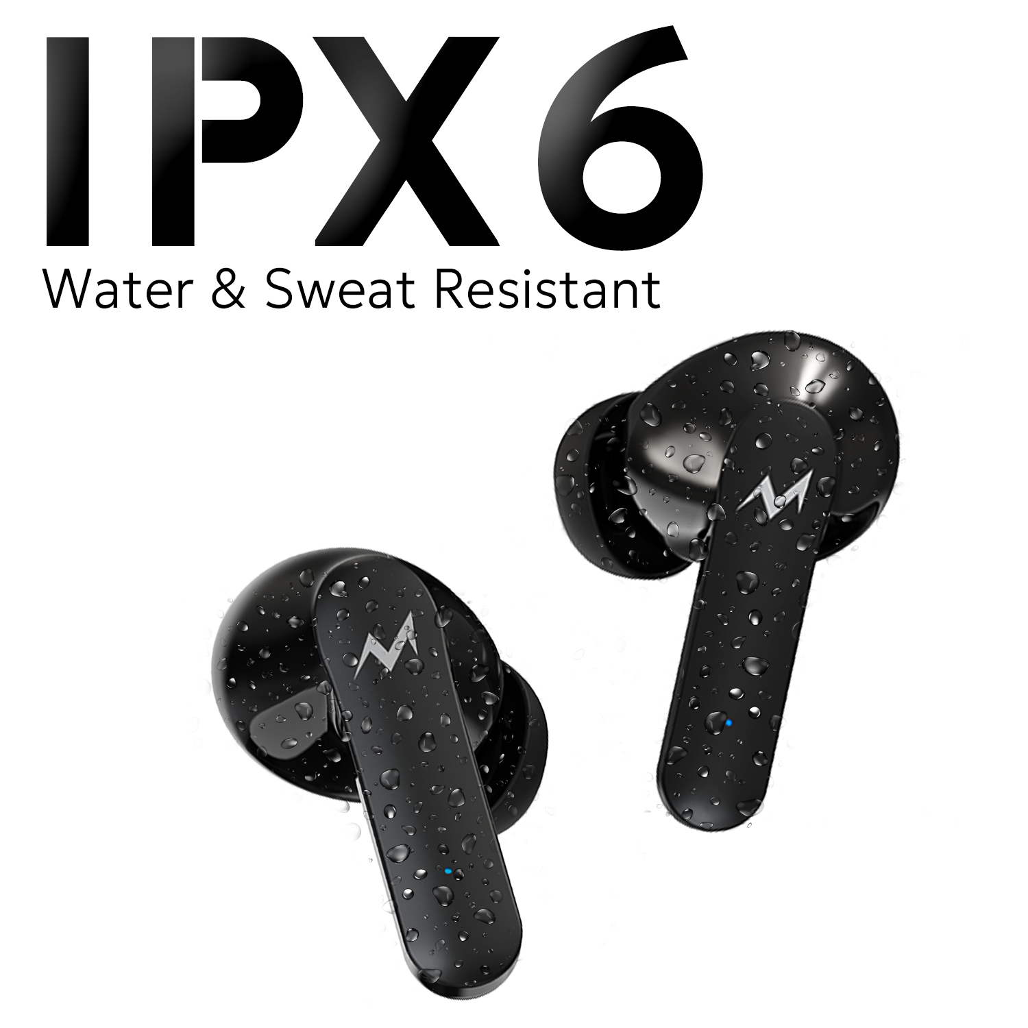 Tempt Thunder X IPX6 Water and Sweat Resistant Bluetooth Wireless Earbuds