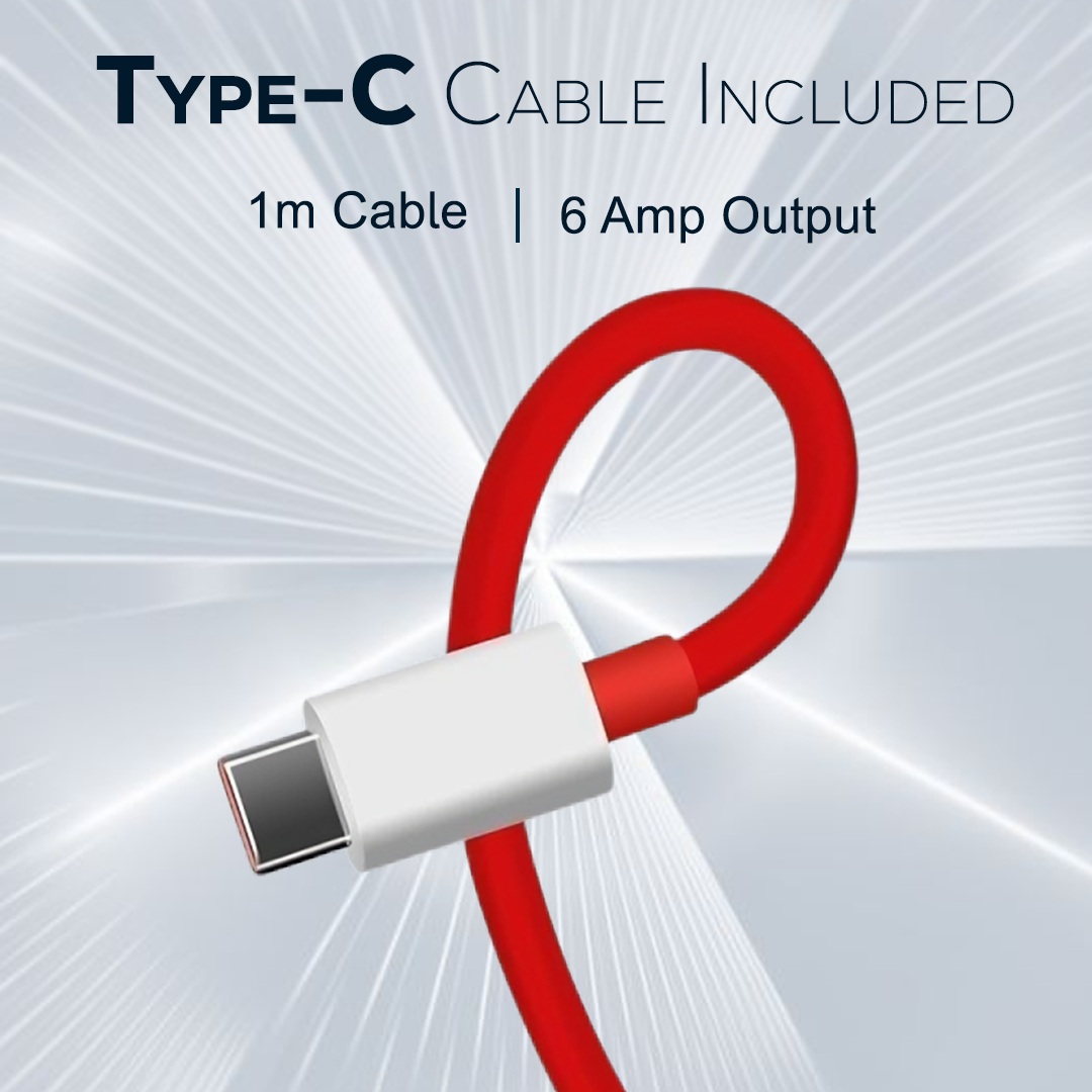 Tempt Turbo 65 Type-C Cable Included Fast Charging Adapter Charger