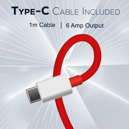 Tempt Turbo 65 Type-C Cable Included Fast Charging Adapter Charger
