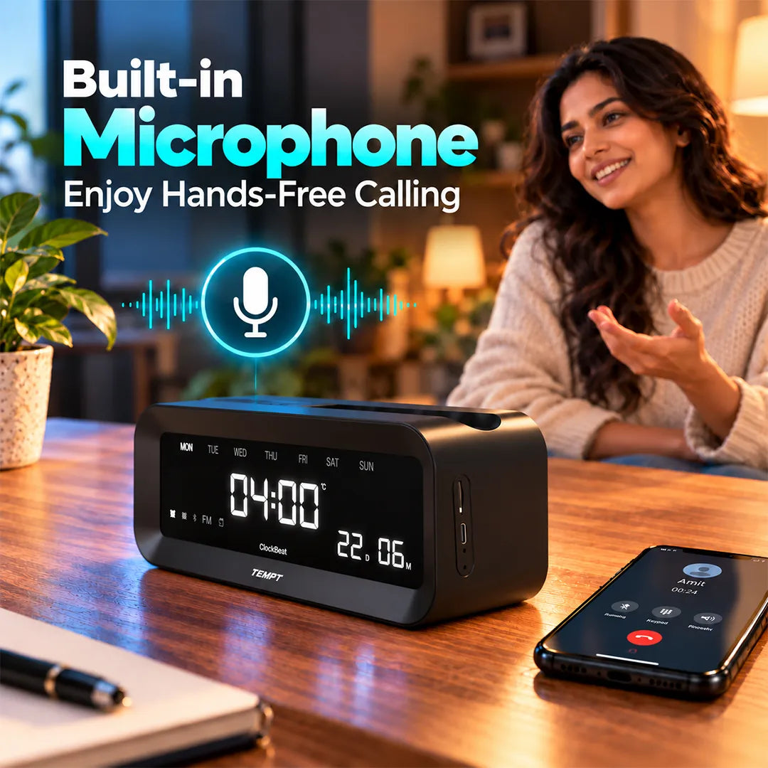 temptindia_Black_juggler_clockbeat_speaker_built_in_microphone