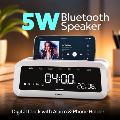 temptindia_White_juggler_clockbeat_speaker_5w_blutooth_speaker