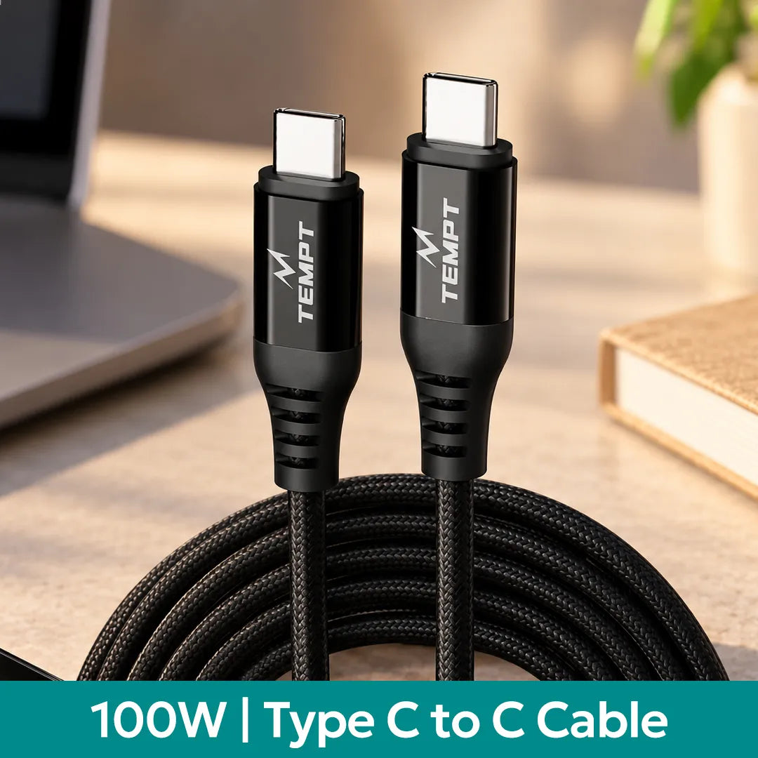 temptindia_blitz-100w_type-c-charger-cable_premium-black-braided