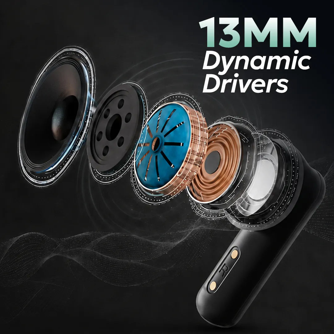 thunder_pro_black_color_13mm dynamic_drivers__temptindia