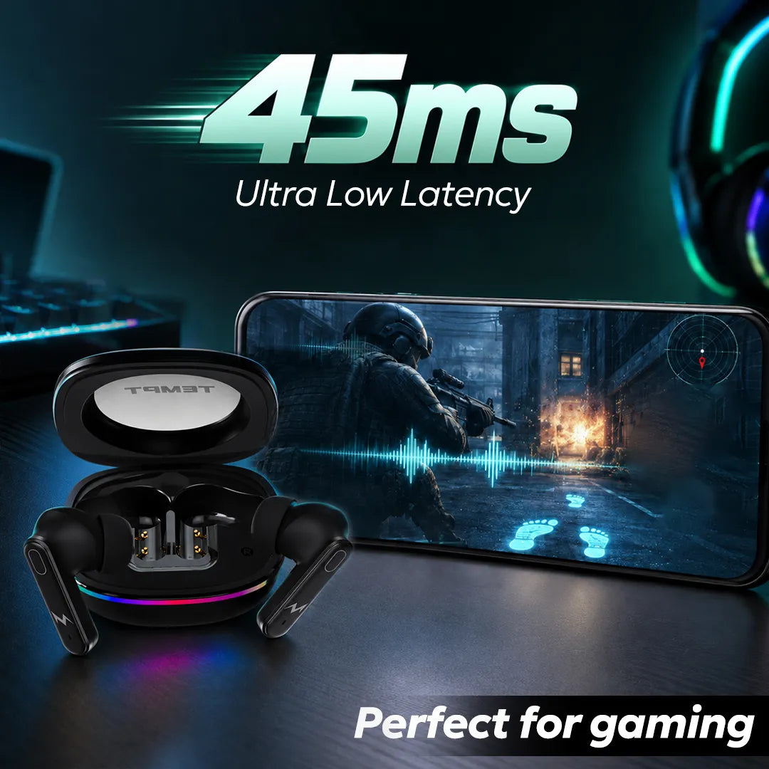 thunder pro black color 45 ms ultra low latency temptindia