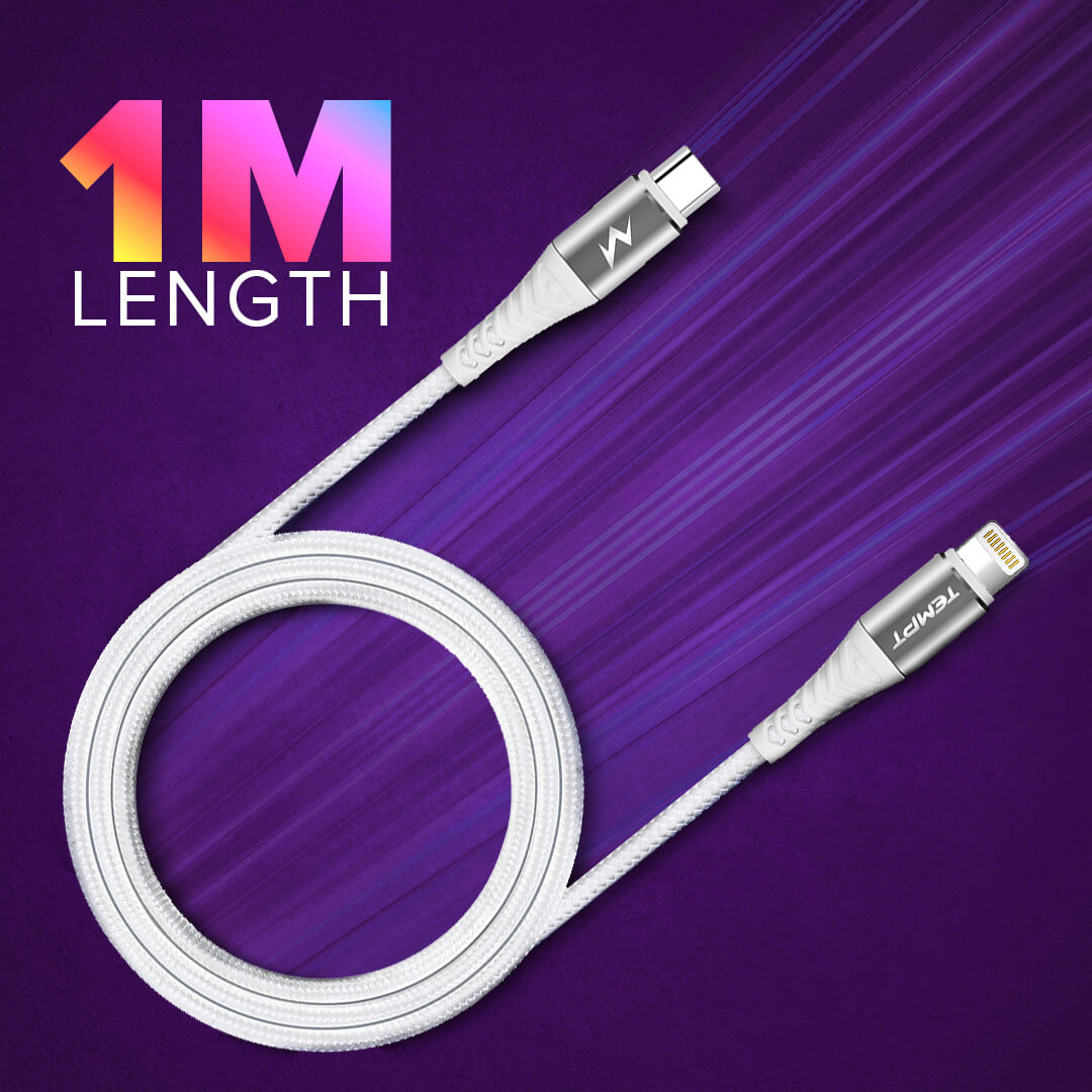 Cosmic Braided with Aluminum Shell Type C to Lightning Cable